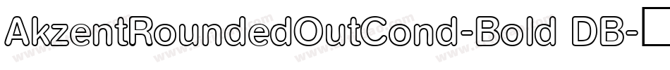AkzentRoundedOutCond-Bold DB字体转换